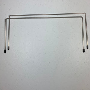 12" x 5.5"  Bag Frame - Bent - True Stainless Steel